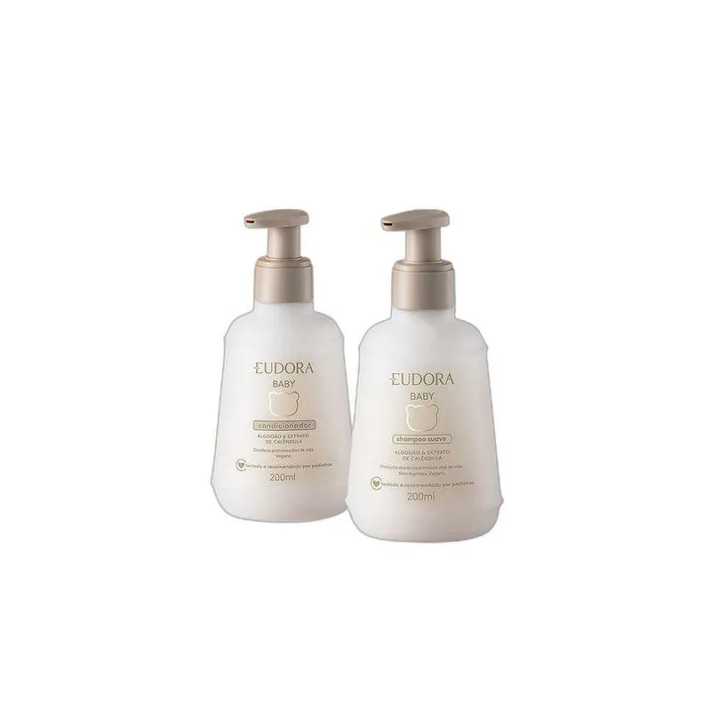 Combo Eudora Baby: Shampoo 200ml + Condicionador 200ml