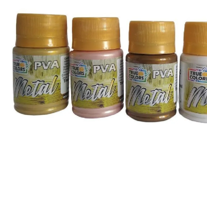 Tinta Pva Metal 37Ml Kit 5 Cores True Colors