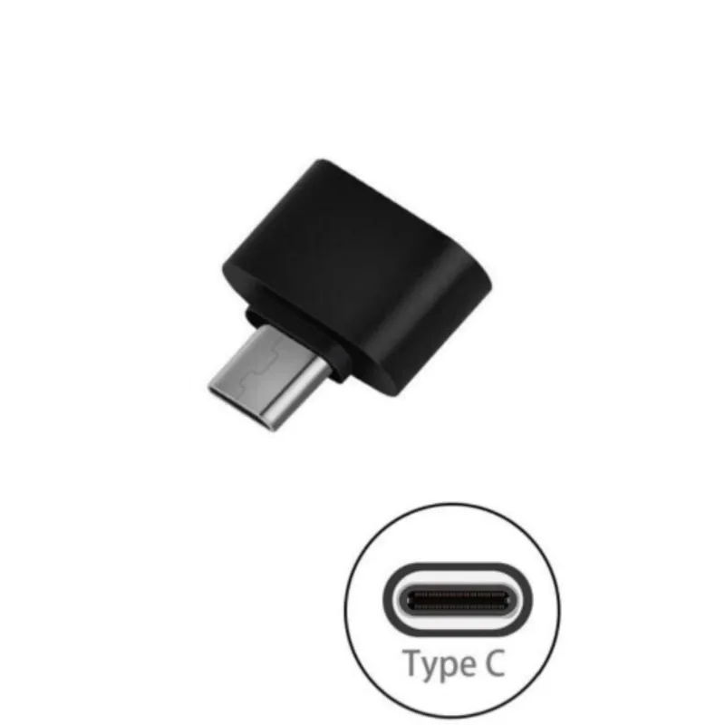 Adaptador otg Tipo C x Usb para Smartphones Preto