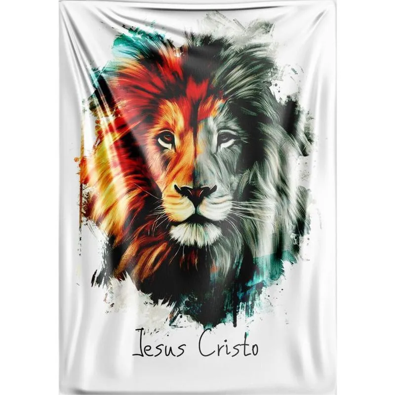 Bandeira Yeshua Jesus Cristo 70Cm X 100Cm Em Tecido