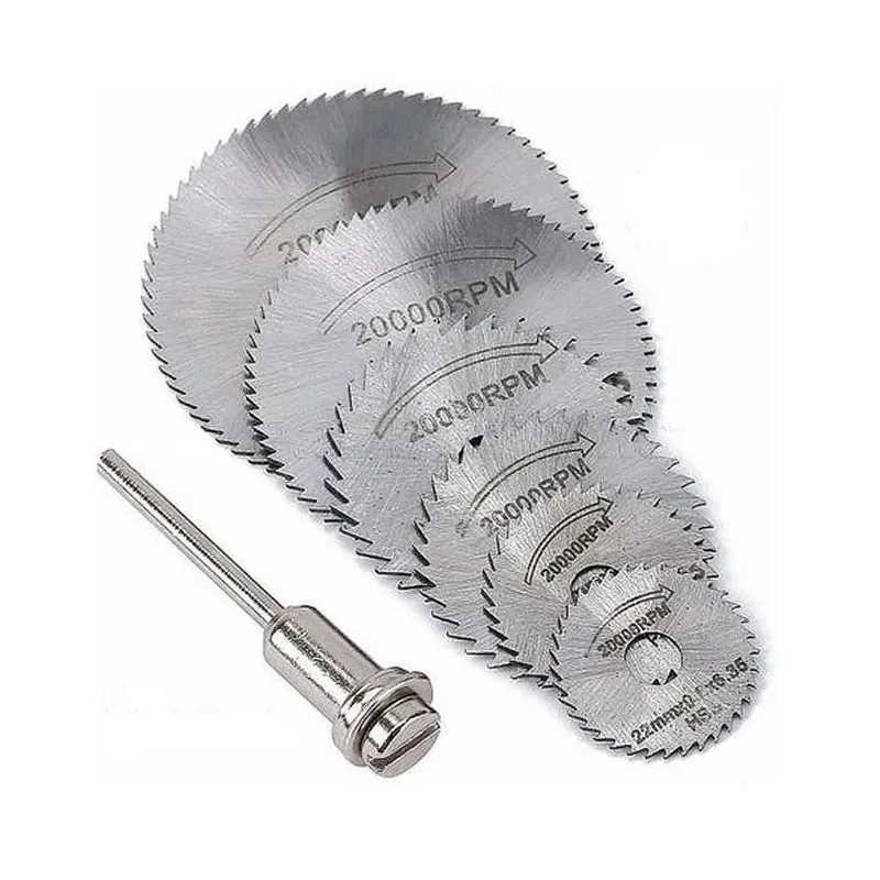 Mini Disco Serra Circular Micro Retifica Dremel Kit 07 Peças