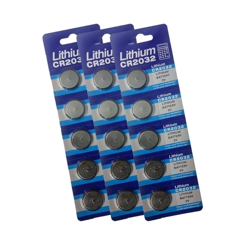 Bateria Cr2032 Kit 3 Cartelas Hitaka Com 15 Unidades