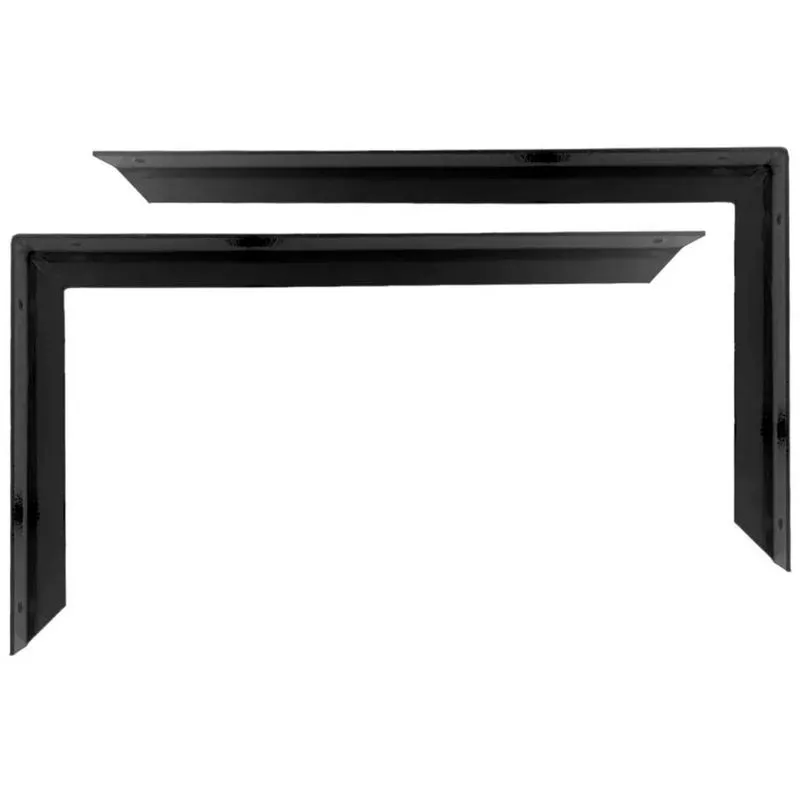 Kit 14 Suporte Mão Francesa Cantoneira 25cm Preto