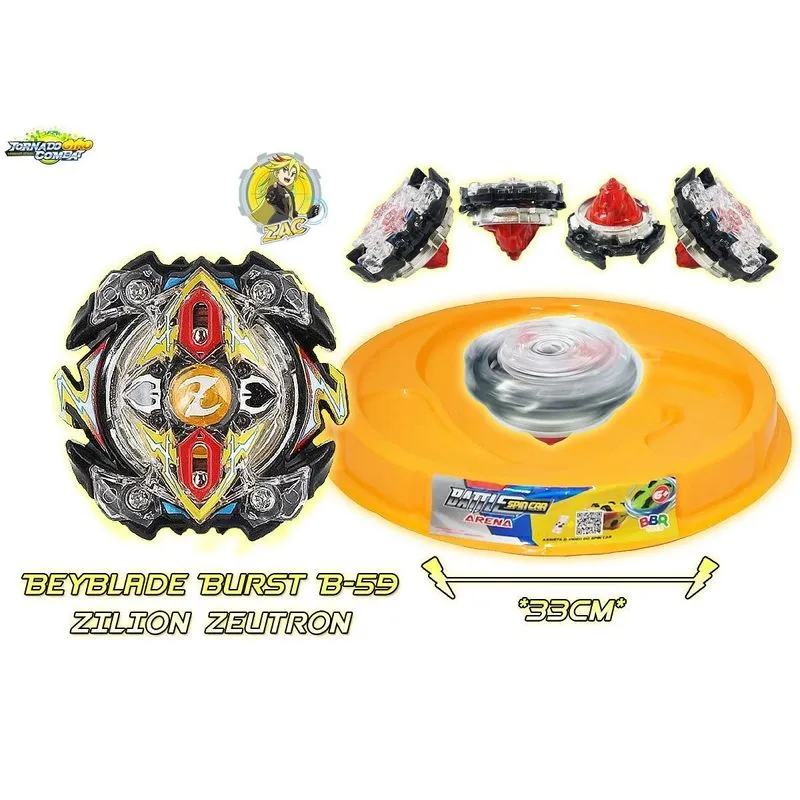 Beyblade Burst Zilion Zeutron S/lançador + Arena Beyblade