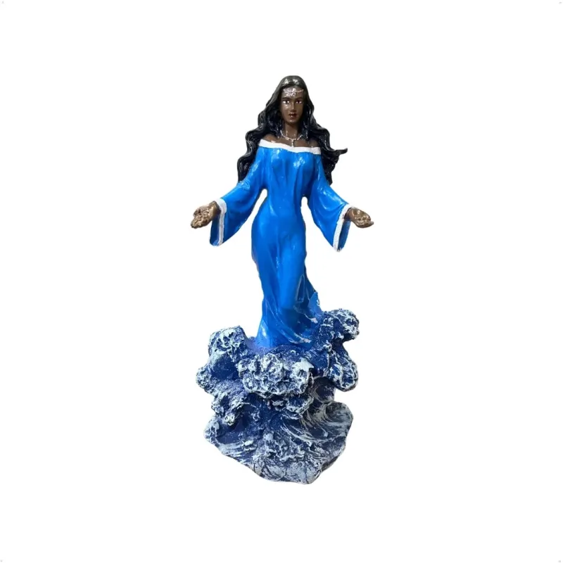 Iemanjá Onda Realista 26cm Alt. - Resina - Umbanda Candomblé