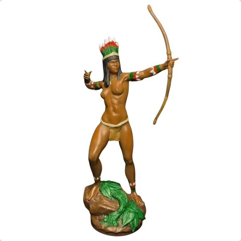 Cabocla Jurema Realista 31cm Alt. - Resina - Umbanda Candomblé