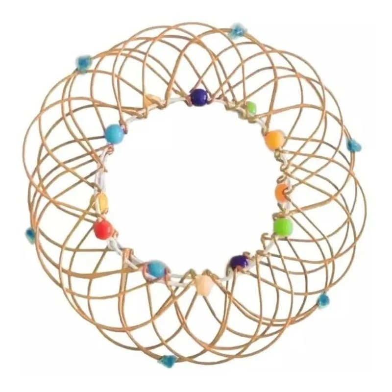 Cesta De Anéis Sensoriais Toys Kids Adult Puzzles Dourado