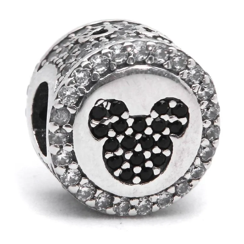 Berloque Prata 925 Zircônias 10mm - Compatível Com Pulseiras