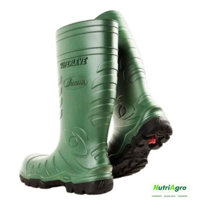 Bota De Borracha Superleve Baspan Cano Longo Verde