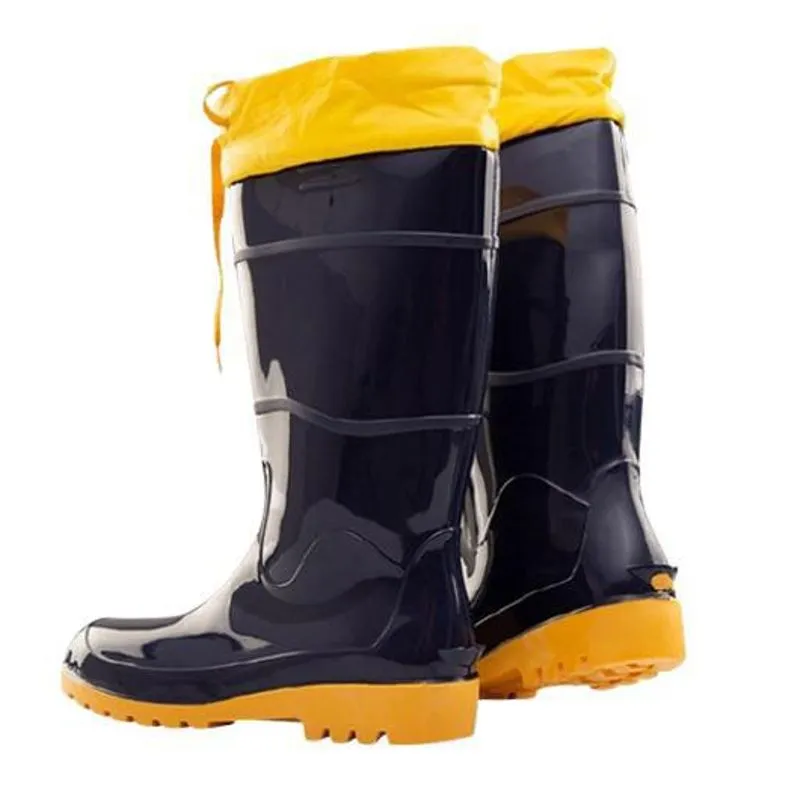 Bota Ultraleve Azul Cano Longo Náutica Com Amarra 37
