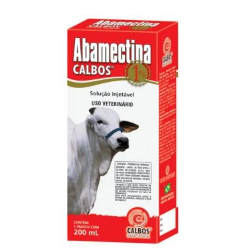 Controle E Tratamento De Parasitas Abamectina Injetavel Calbos 1% 200 Ml