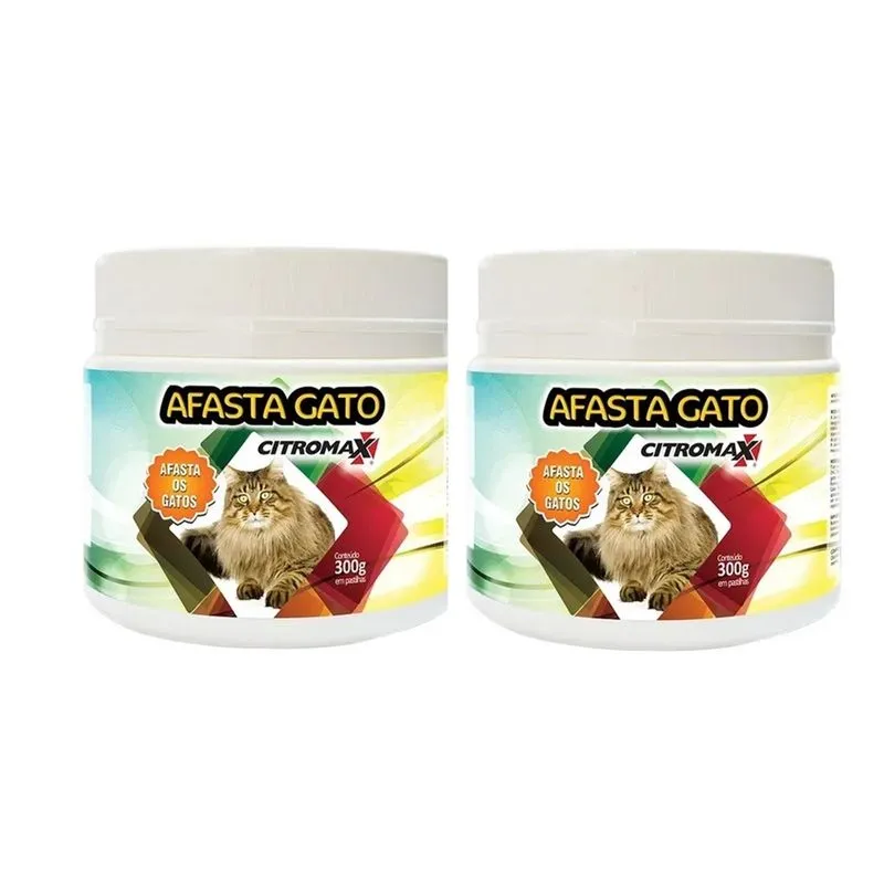 Kit 2 Afasta Gato Repelente Não Tóxico Citromax 300g Xo Gato