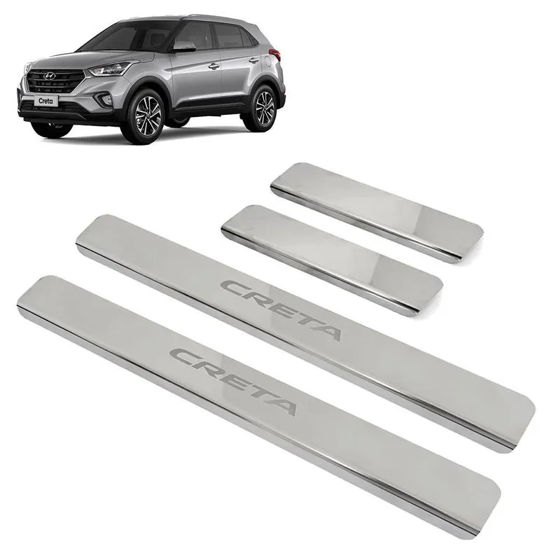 Soleira Aço Inox 4 Portas Original Brasikar Creta 2016 2017