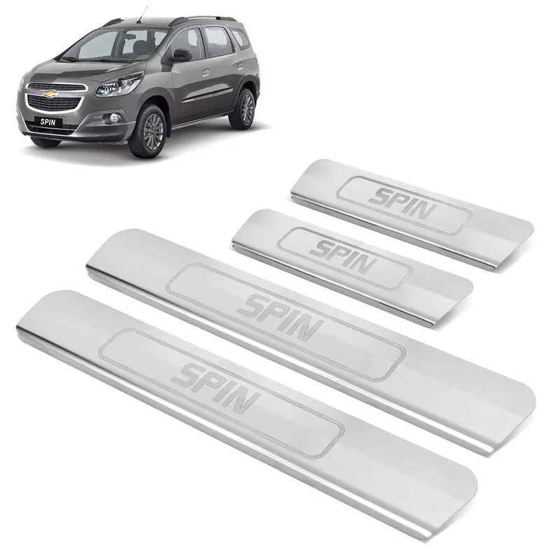 Soleira Aço Inox 4 Portas Gravada Laser Promoção Spin 2015
