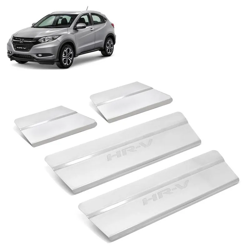 Soleira Aço Inox 4 Portas Original Brasikar Hrv 2015 2016