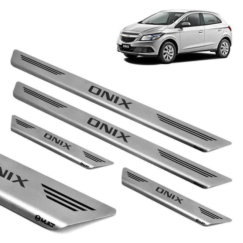 Soleira Aço Inox Escovado Porta Original Mult Onix 2013 2014