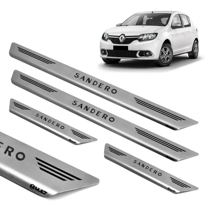 Soleira Aço Inox Escovado Porta Original Mult Sandero 2021
