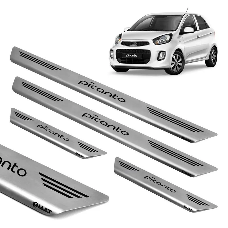 Soleira Inox Escovado Porta Original Mult Kia Picanto 2011