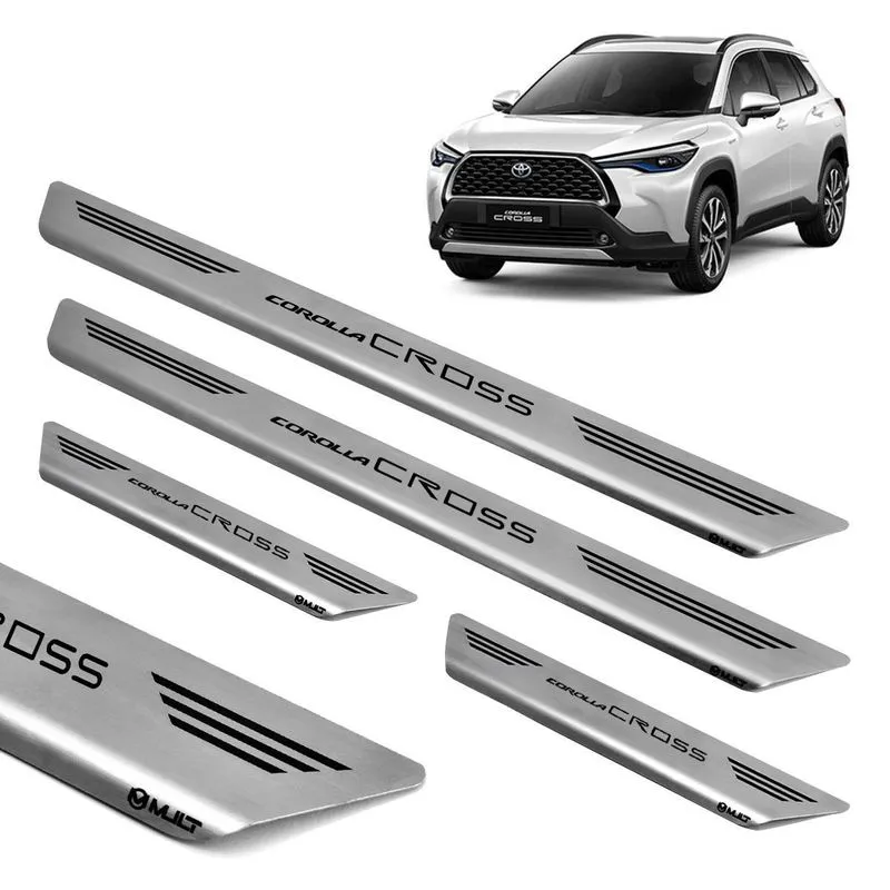 Soleira Inox Escovado Porta Original Mult Corolla Cross 2022