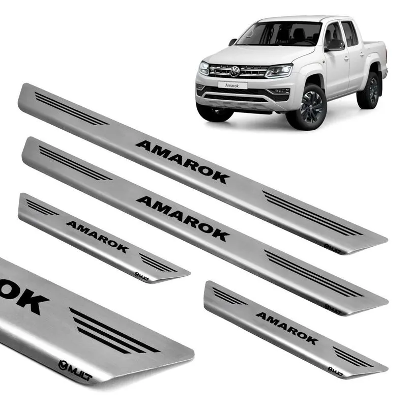 Soleira Aço Inox Porta Original Mult Amarok Dupla 2014 2015