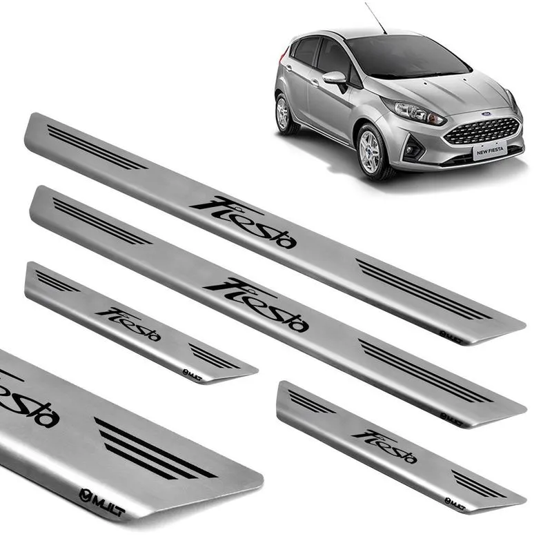 Soleira Aço Inox Escovado Porta Mult New Fiesta Hatch 2021