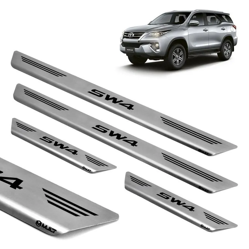 Soleira Aço Inox Escovado Porta Original Mult Hilux Sw4 2019