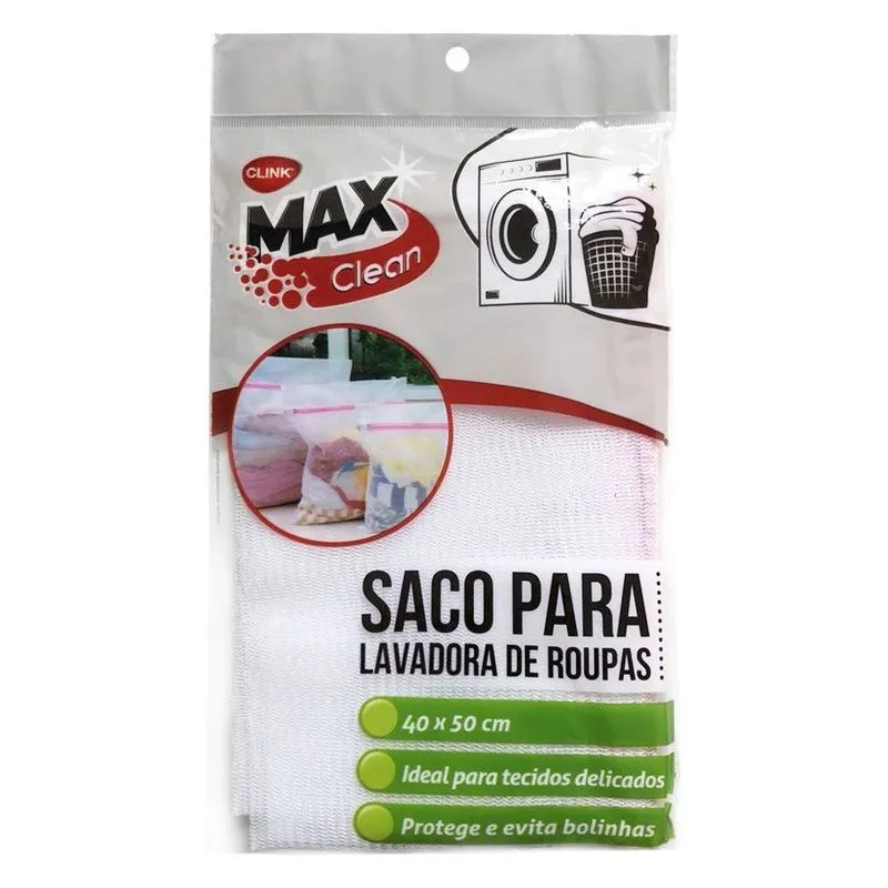 Kit 10 Sacos p/ Roupa Intima Máquina Lavar Delicado 40x50Cm