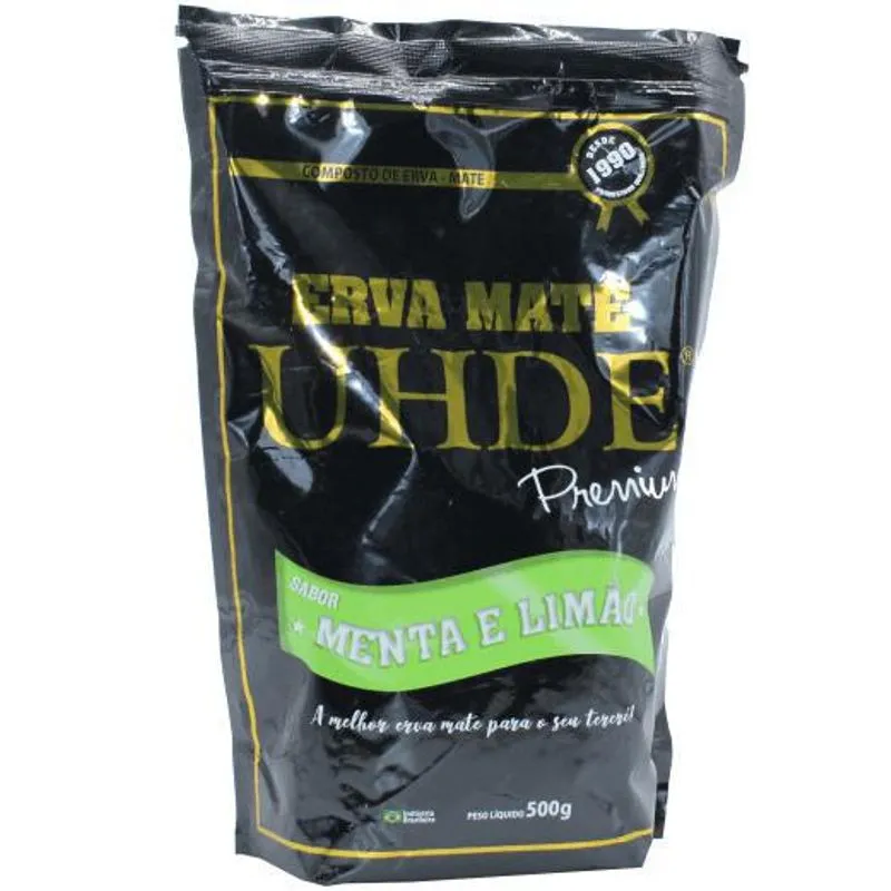 Erva Mate Para Terere Uhde Menta E Limao Linha Premium 500g