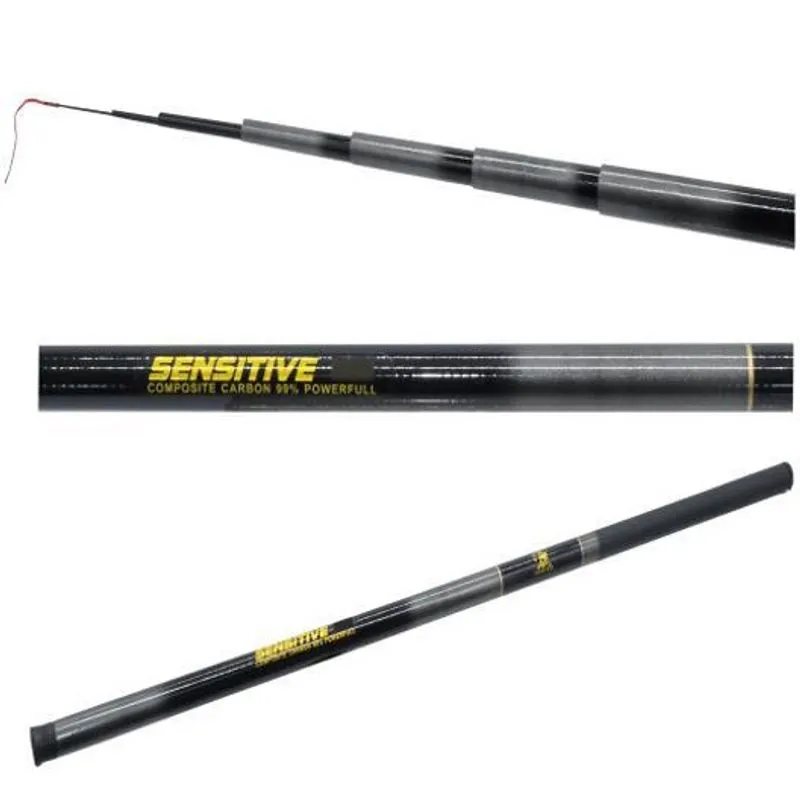 Vara Pesca Barranco Telescopica Sensitive 99% Carbono 2,90Mt