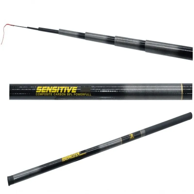 Vara Pesca Barranco Telescopica Sensitive 99% Carbono 4,20mt
