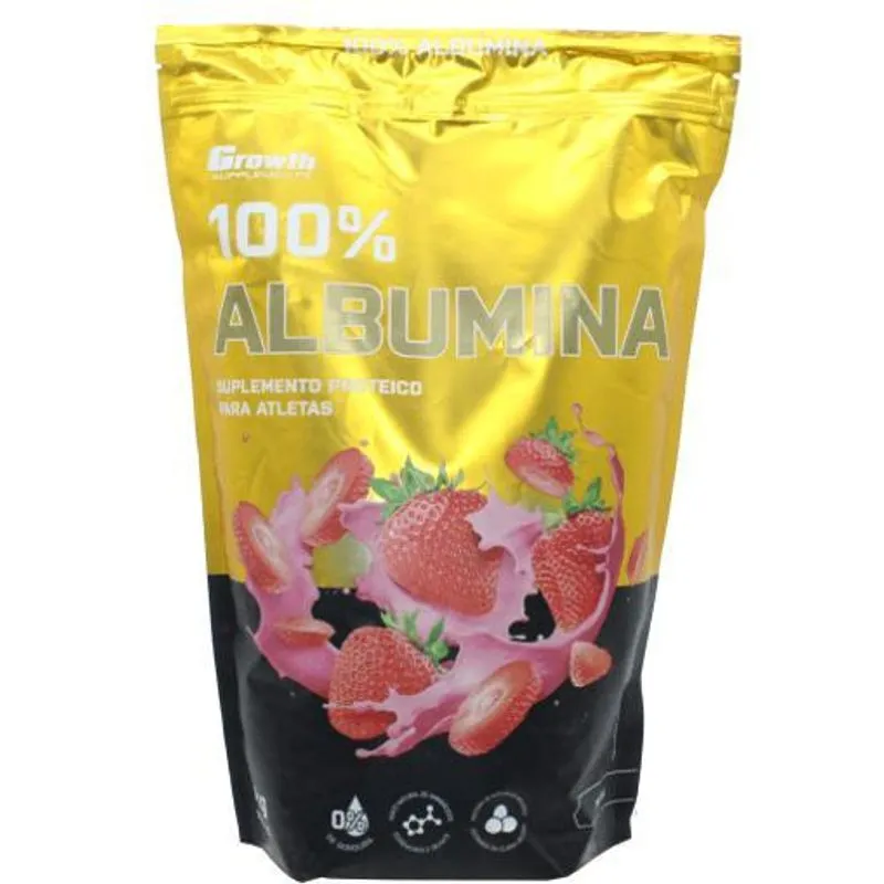 Albumina 100% Growth 1kg Ganho Massa Muscular Fonte Proteina