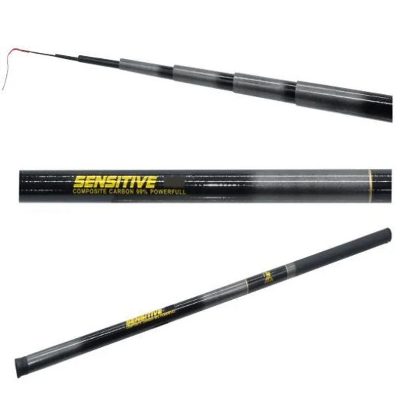 Vara Pesca Barranco Telescopica Sensitive 99% Carbono 4,50mt