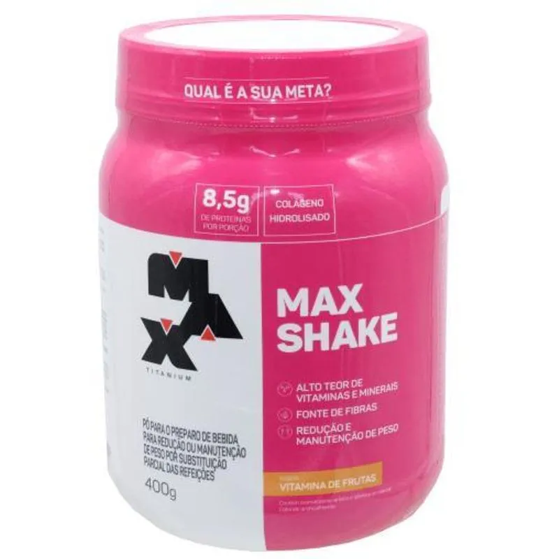 Max Shake Perda Peso Sabor Vitamina Frutas Max Titanium 400g