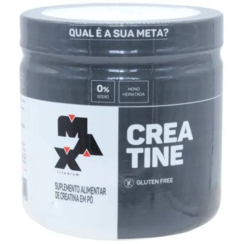 Creatina Aumento Força Musculo Ganho Massa Max Titanium 300g
