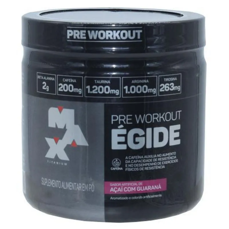 Pre Treino Egide Sabor Açai Com Guarana Max Titanium 150g