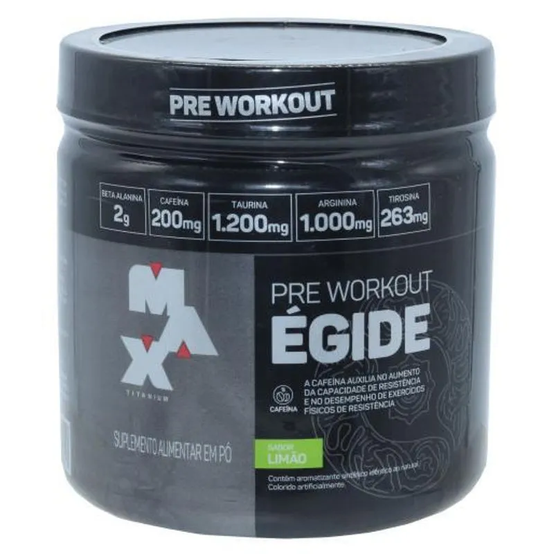 Pre Treino Egide Beta Alanina Sabor Limao Max Titanium 150g