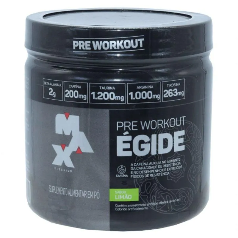 Pre Treino Egide Beta Alanina Sabor Limao Max Titanium 300g