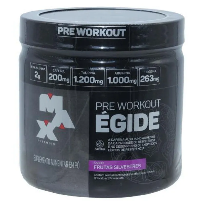 Pre Treino Egide Sabor Frutas Silvestres Max Titanium 300g