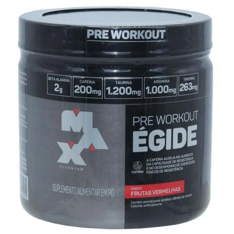 Pre Treino Egide Sabor Frutas Vermelhas Max Titanium 150g