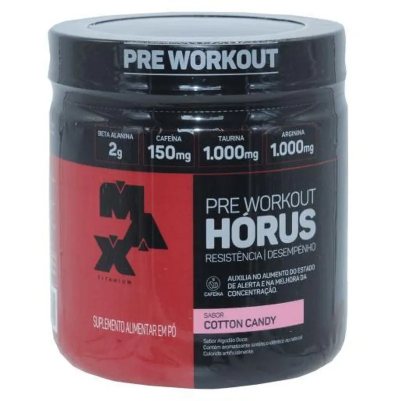 Pre Treino Horus Sabor Cotton Candy Max Titanium 150g