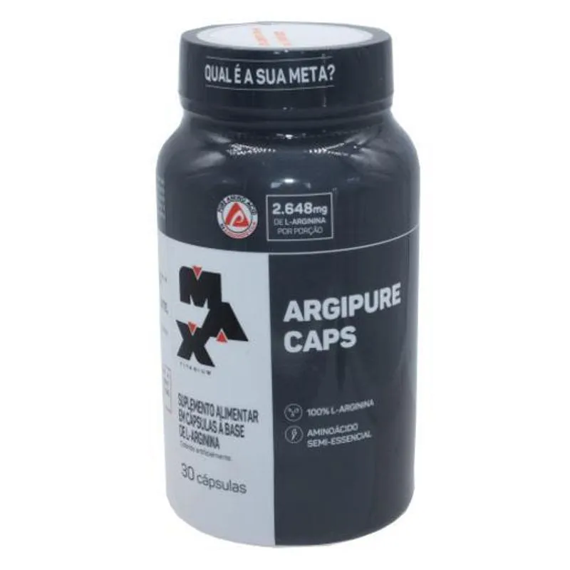 L Arginina Argipure Caps Suplemento Max Titanium 30 Capsulas