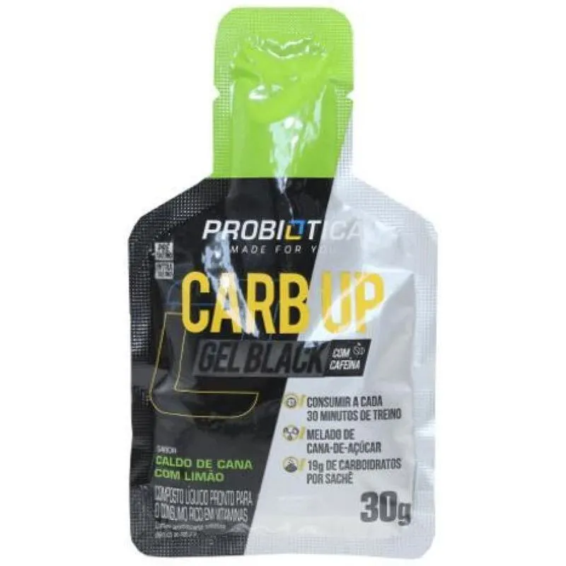 Carb Up Black Gel Carbo Fonte Energia Pedal Bike Musculaçao