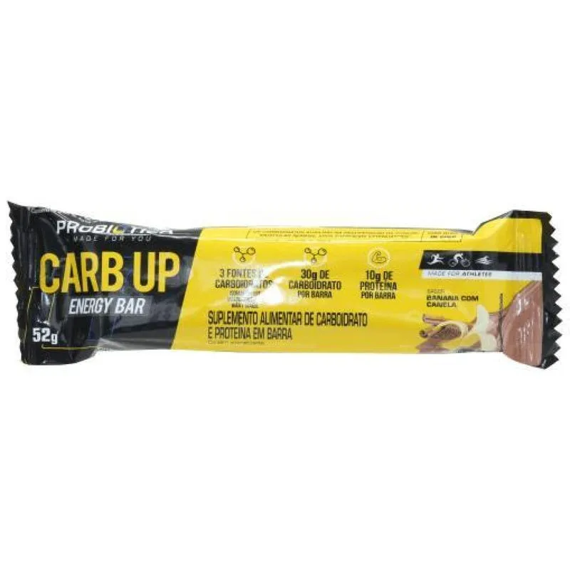 12 Barras Carboidrato Carb Up Energy Bar Banana Com Canela