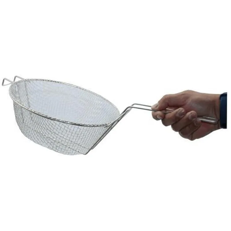 Peneira Cesto Fritura 24cm Escorrer Oleo Escumadeira Tacho
