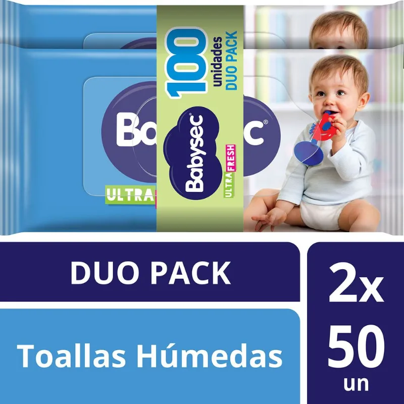 Toallas Húmedas Babysec Ultra Fresh 100 un.
