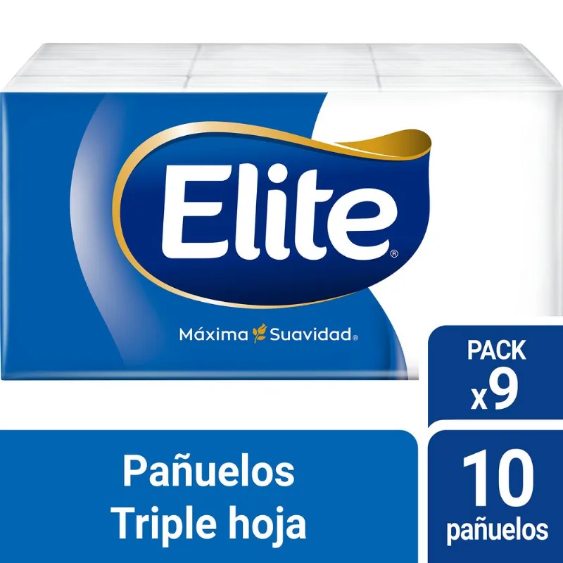 Pañuelos Elite Triple Hoja Aloe Vera 9 un.