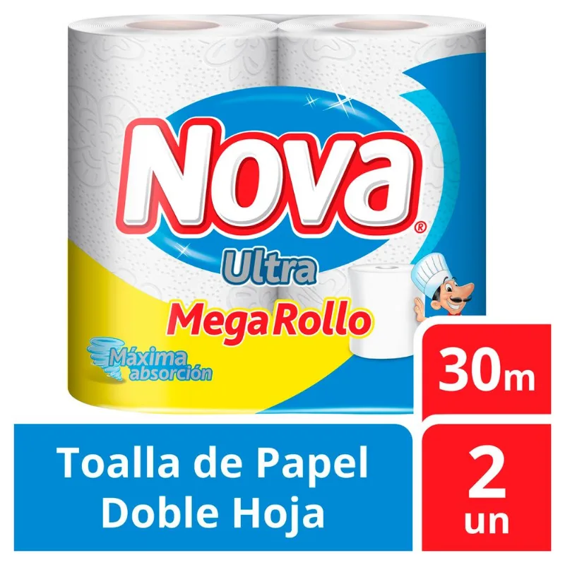 Toalla de Papel Absorbente Ultra 30 m 2 un.