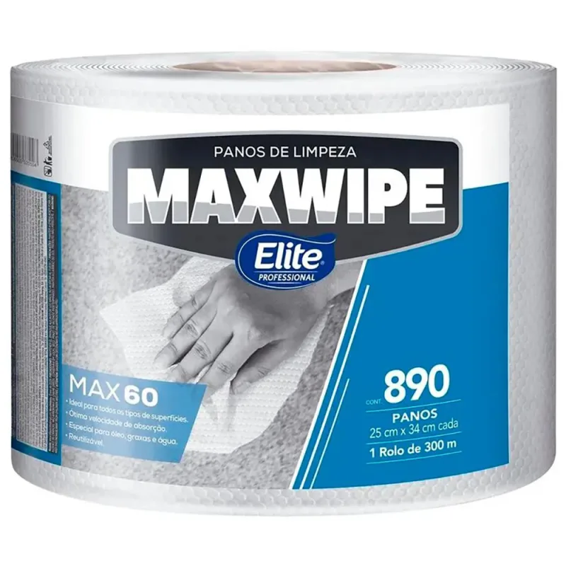 Pano de Limpeza Maxwipe MAX60 25CM X 34CM BB 890 Panos 207484 - Elite Melhoramentos