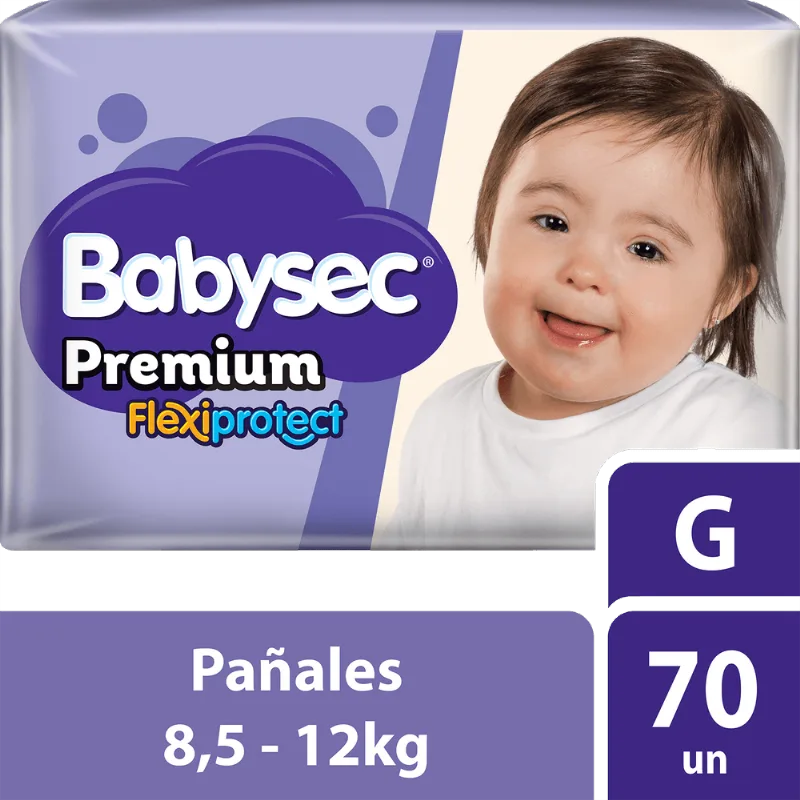 Pañales Premium Flexiprotect 70 un. G