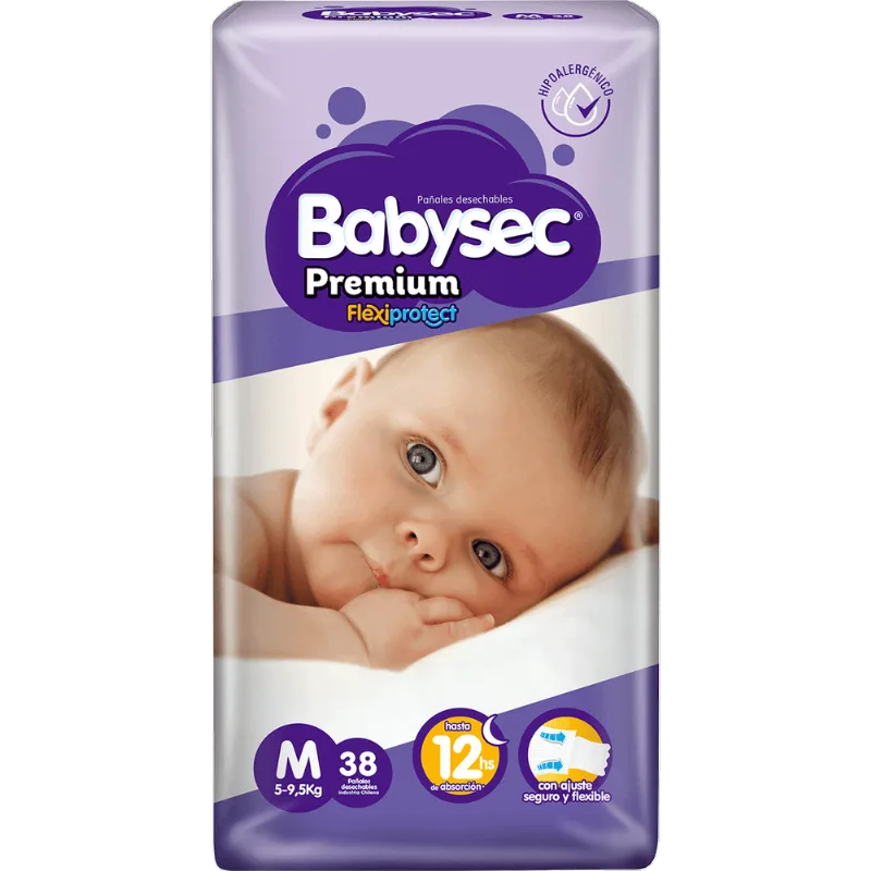 Pañales Premium m 38 un.